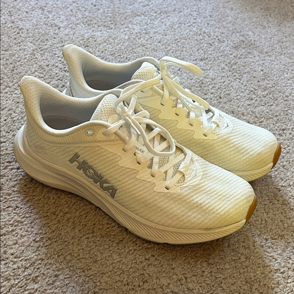 Women’s All White Hoka Solimar Running Sneakers size 9.5 - Picture 2 of 11